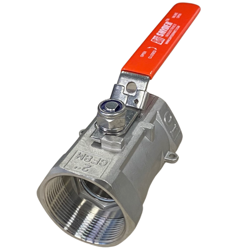 2 Stainless Steel NPT Ball Valve - Standard Stem | Tank Man