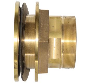 4" Brass Tank Outlet Fitting  T ARFB100R - Tank Management