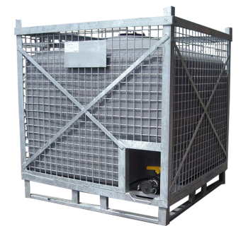 1000L NEW Heavy Duty UN DG Bulkibox - Complete with Cage  IBC1000_E0445 - Tank Management