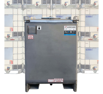 3000L Supertainer Centre Drain Stainless Steel IBC  IBC3000_SSFCD - Tank Management