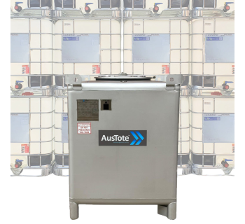 1500L AusTote™ Side Drain Stainless Steel IBC  IBC1500_ATSD - Tank Management