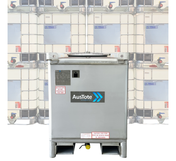 1500L AusTote™ Centre Drain Stainless Steel IBC  iBC1500_ATCD - Tank Management