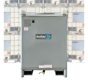 3000L AusTote™ Centre Drain Stainless Steel IBC  IBC3000_ATCD - Tank Management