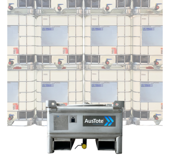 500L AusTote™ Centre Drain Stainless Steel IBC  IBC0500_ATCD - Tank Management