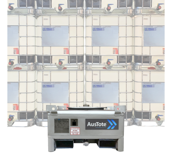 500L AusTote™ Centre Drain Stainless Steel IBC  IBC0500_ATCD - Tank Management